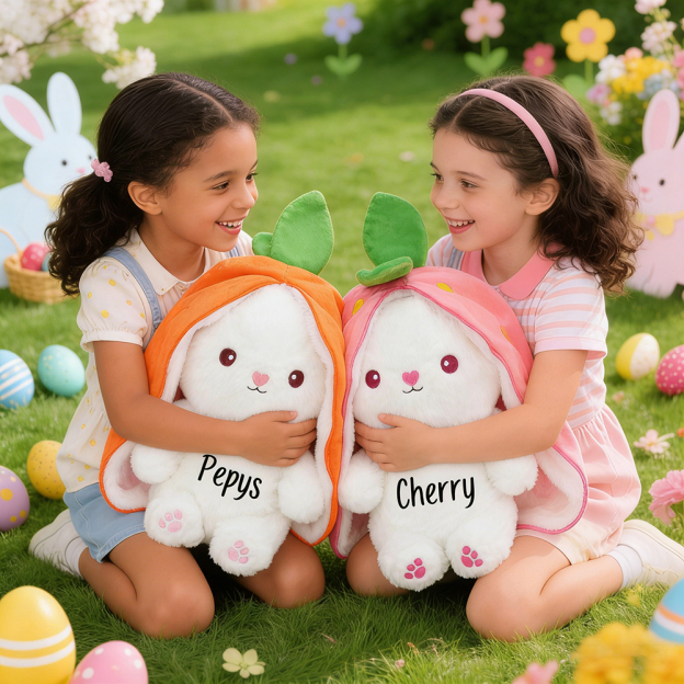 Personalized Changeable Carrot/Strawberry Plush Toy | CWToy182