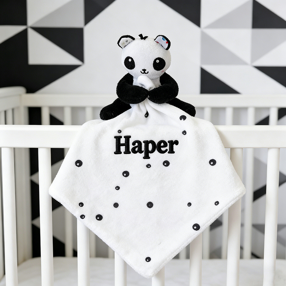 Personalized Baby Embroidery Animal Comfort Sleep Toy | CWToy186