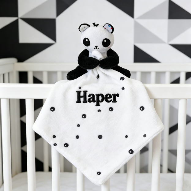 Personalized Baby Embroidery Animal Comfort Sleep Toy | CWToy186