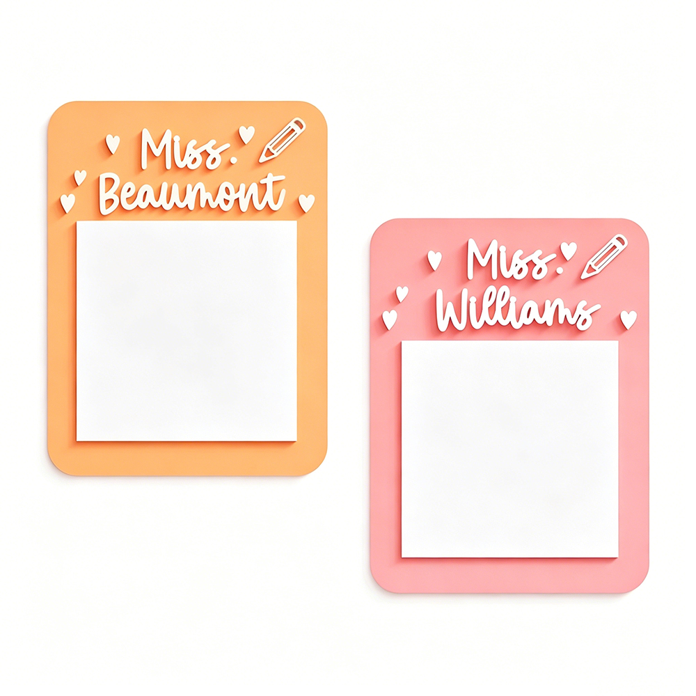 Personalized Teacher Note Holder | CWGift62