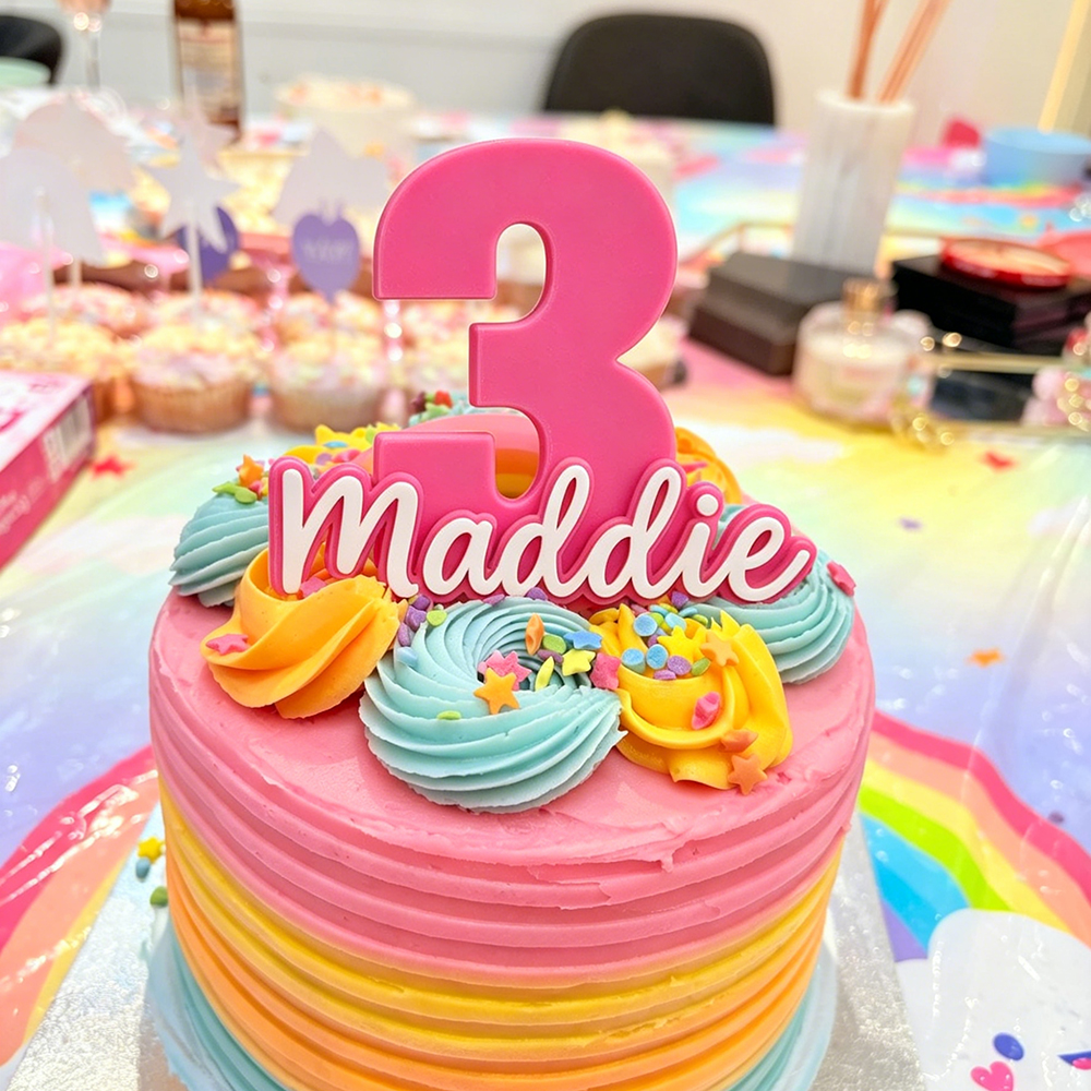 Personalized Name & Age Birthday Cake Topper | CWGift63