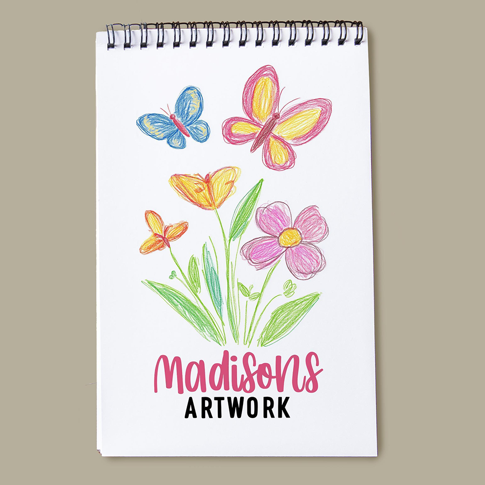 Personalized Kids Drawing Art Sketchbook | CWToy193