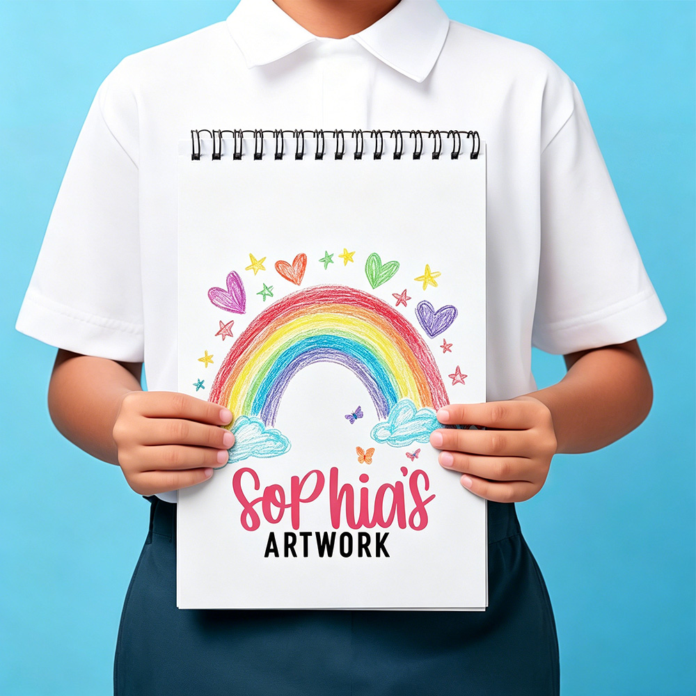 Personalized Kids Drawing Art Sketchbook | CWToy193