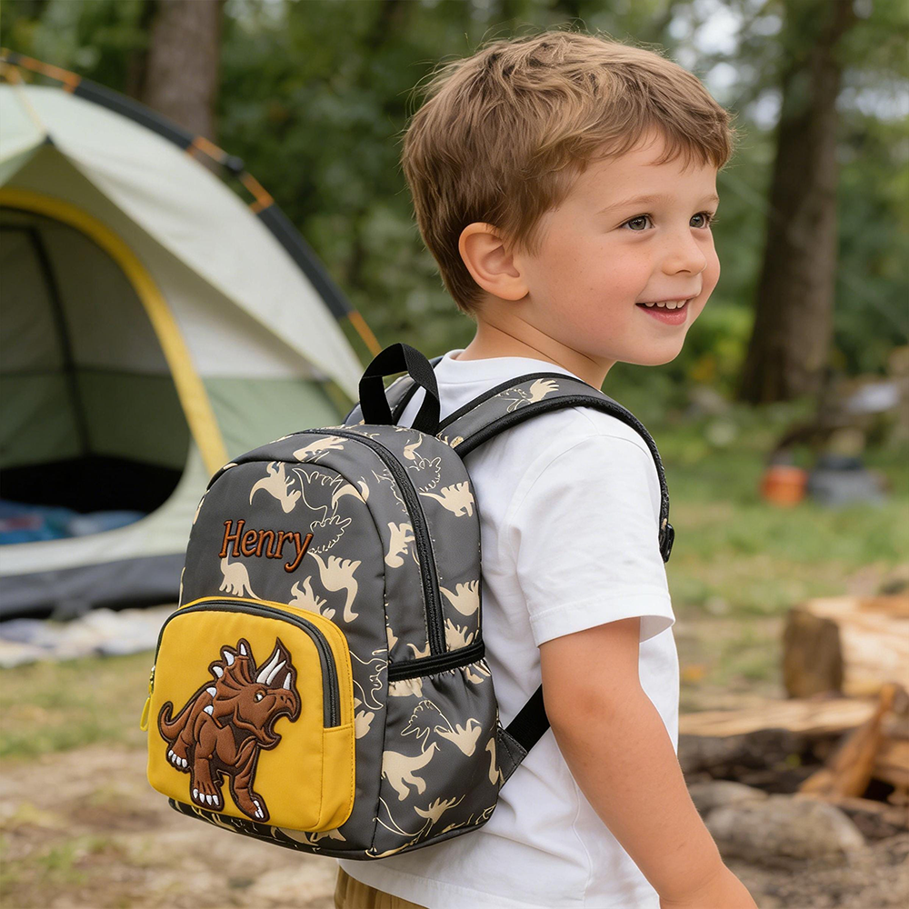 Personalized Embroidery Dinosaur Backpack for Boys | CWPack381