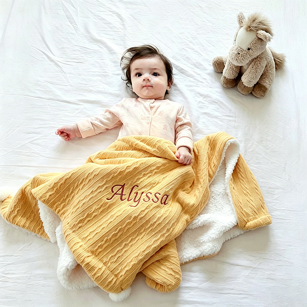 Personalized Lovely Kid Blanket for Comfort & Unique | CWbaby15