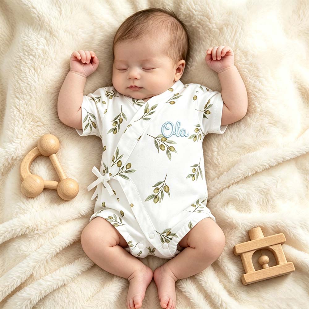 Personalized Baby Kimono Romper | CWBaby510
