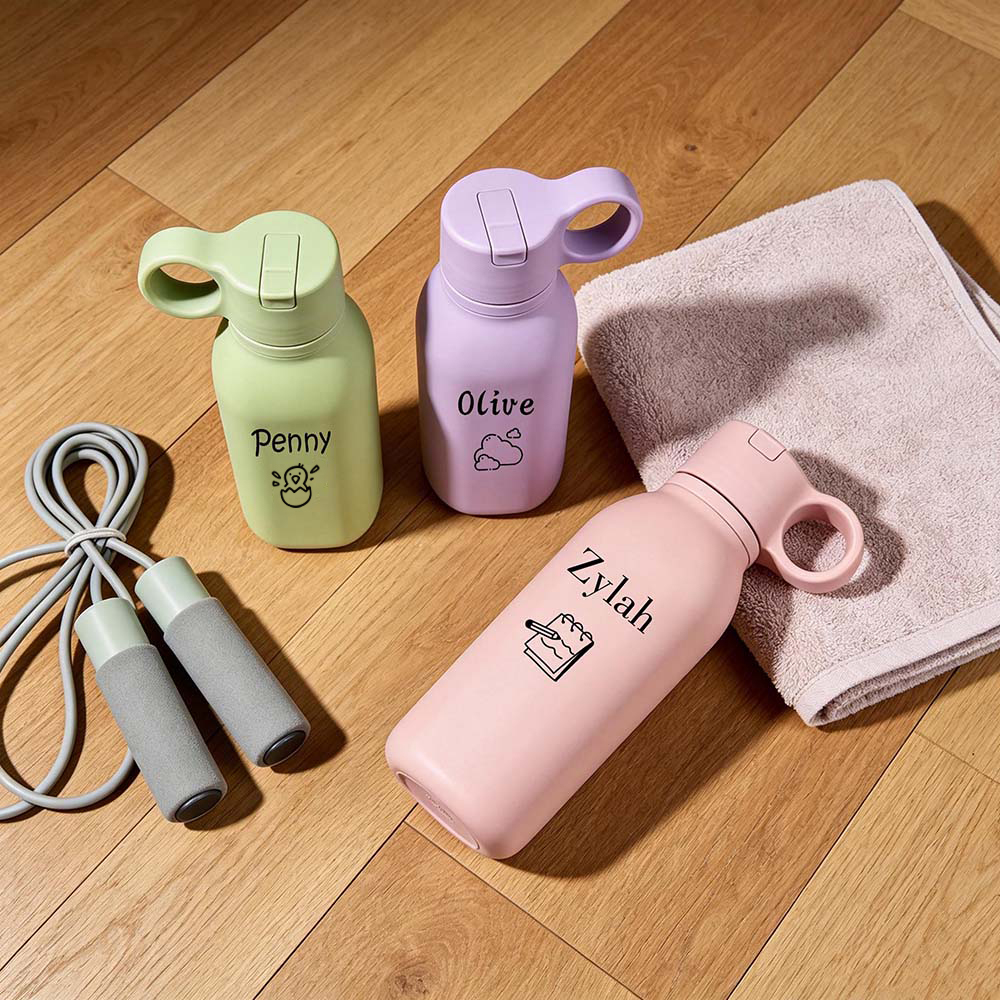 Personalized BPA Free 15oz Silicone Sports Water Bottle | YouBottle102