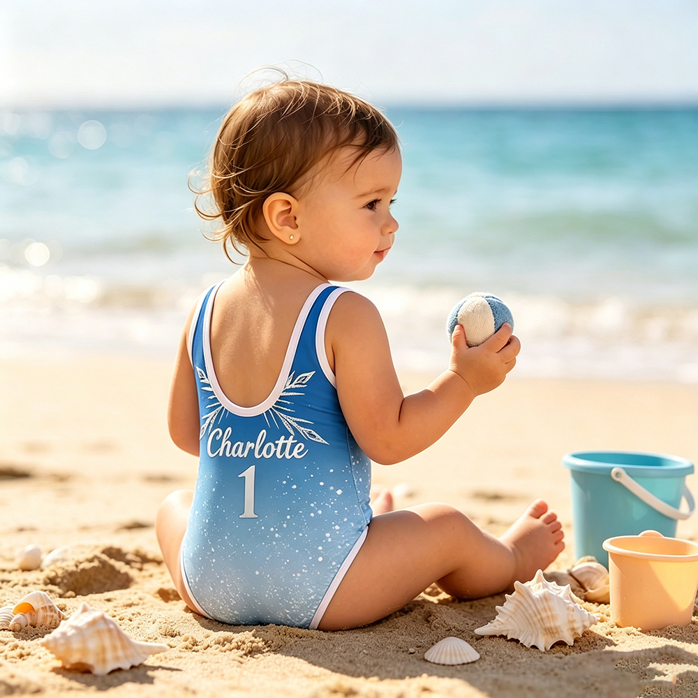 Personalized Ice Princess Swimsuit for Girls | CWBaby511