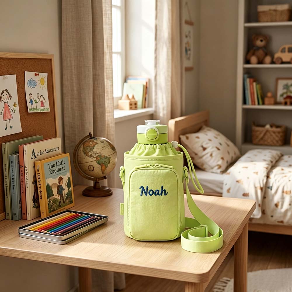 Personalized Embroidered Kids Water Bottle Carrier | CWPack387