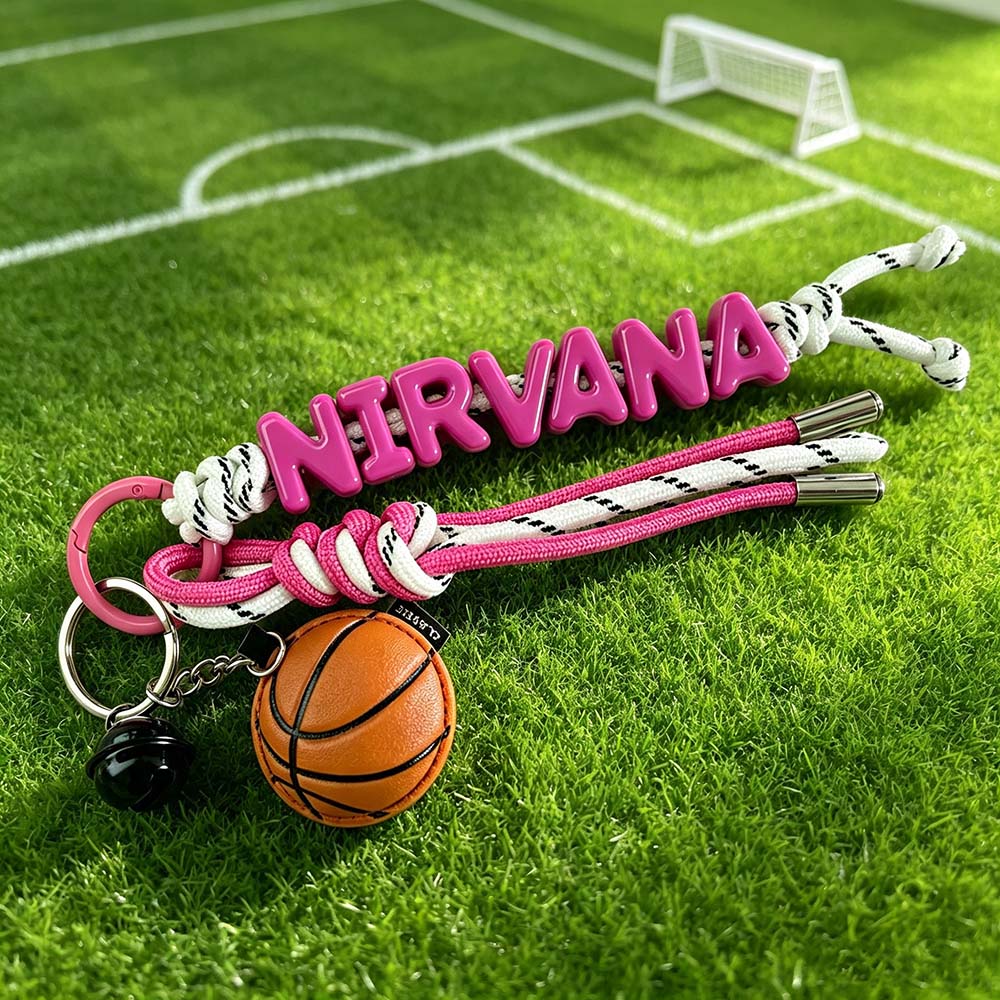 Personalized Sports Name Beaded Keychain | CWGift95