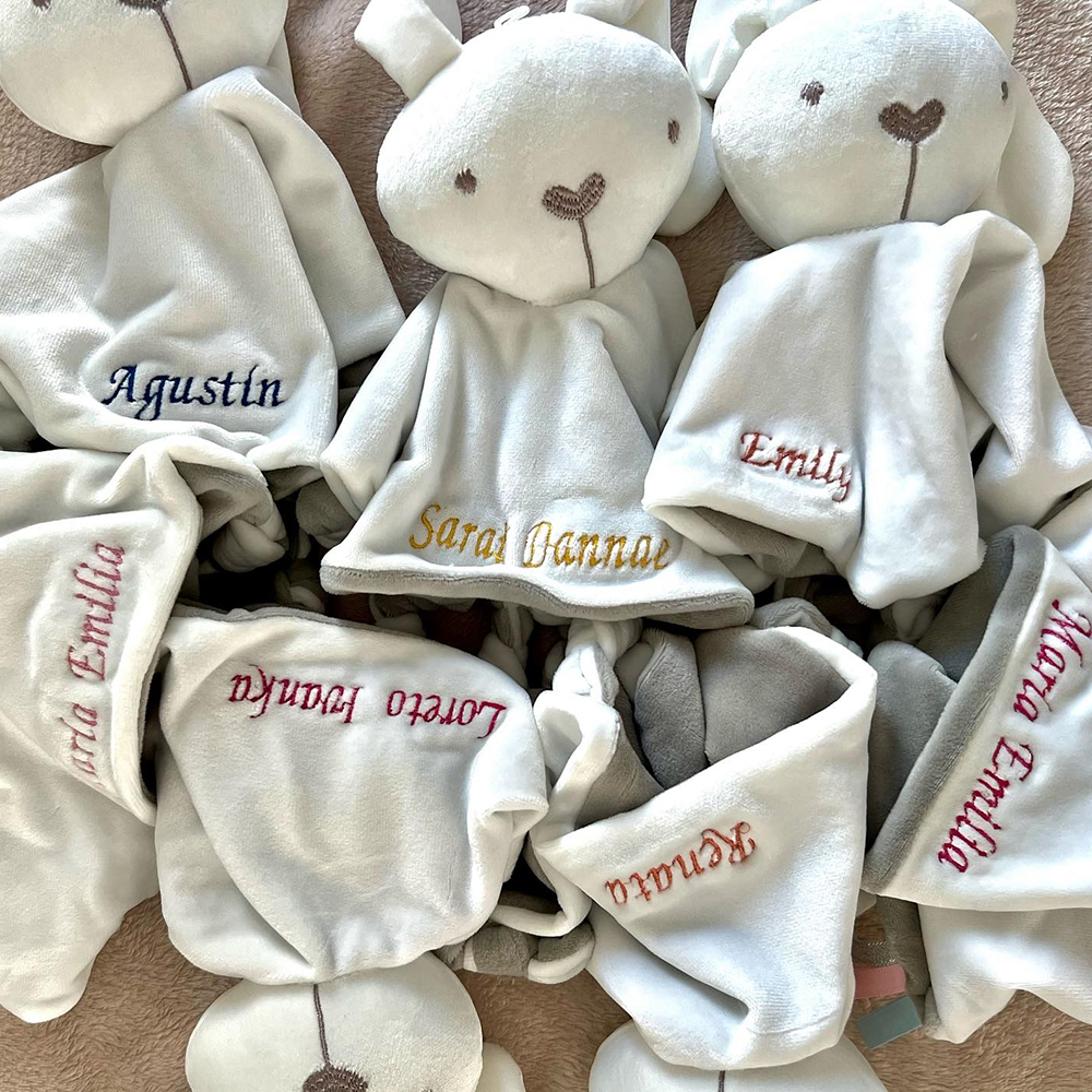 Personalized Baby Embroidery Comforter Sleep Toy | CWToy62
