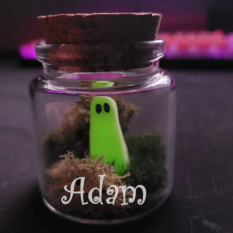 Personalized Ghost In a Bottle Halloween Party Favors | CWHalloween14