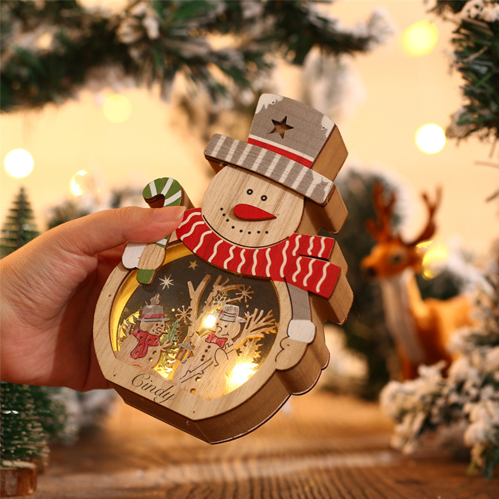 Personalized Christmas Ornaments Decoration with Light | MCGift30