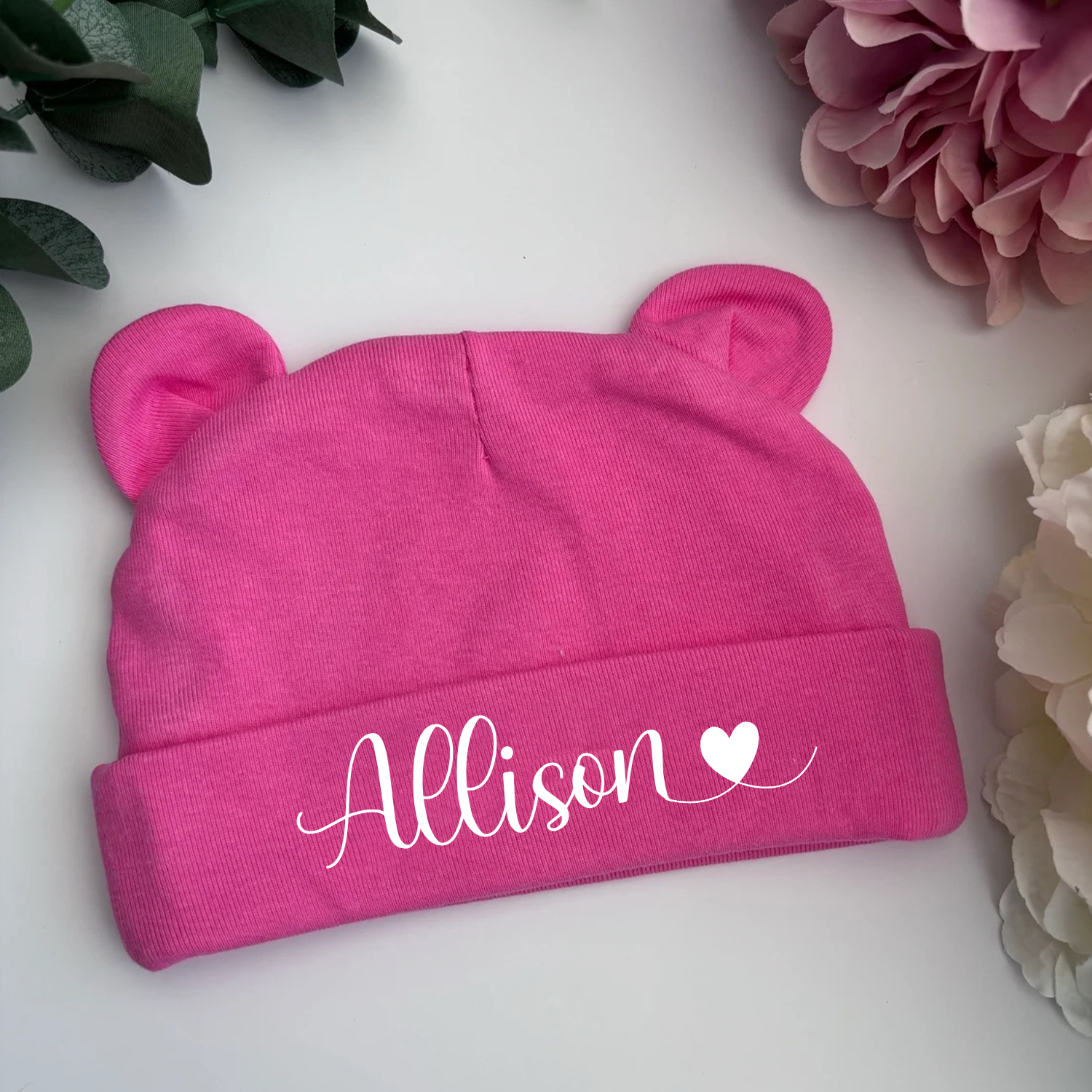 Personalized Lovely Bear Baby Hat for Comfort & Unique | HSKid38