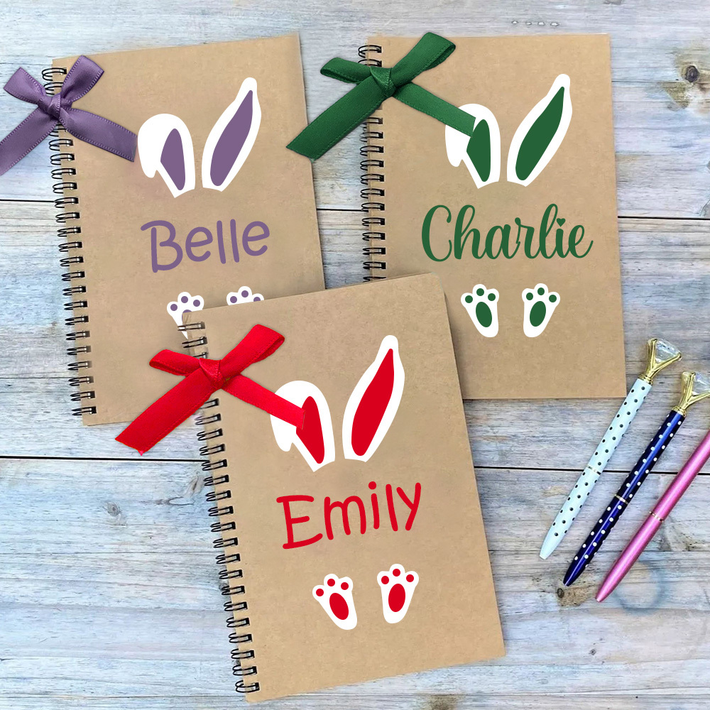 Personalized Easter Bunny Notebook and  Pen Set | CWEaster41