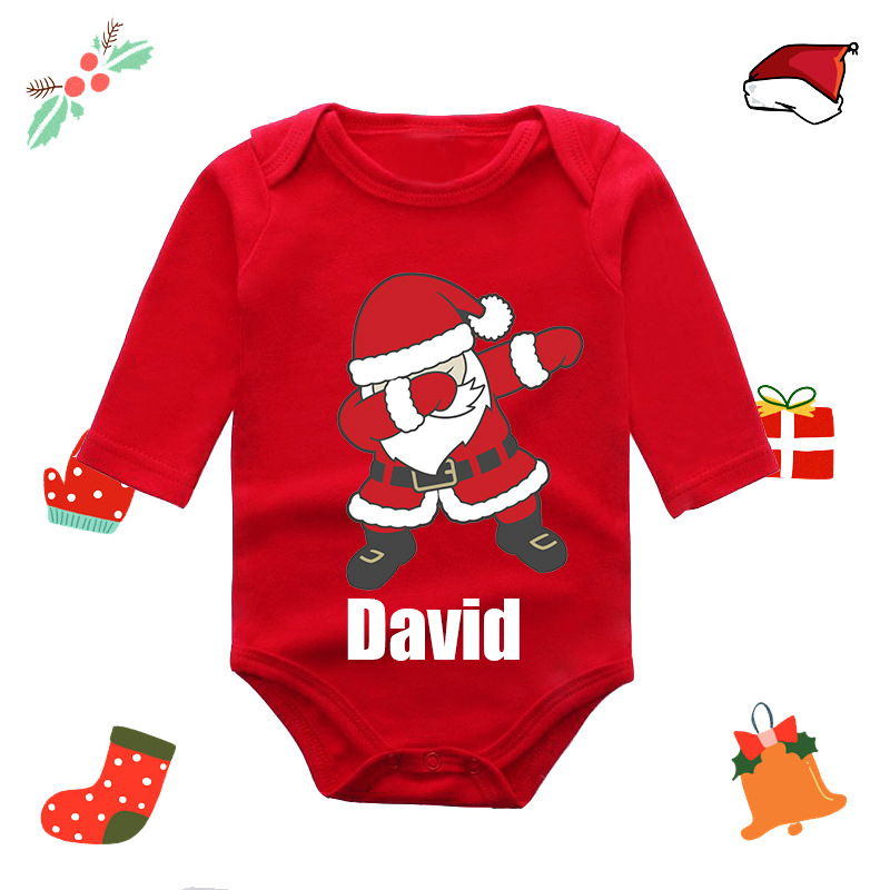 Personalized Baby Merry Christmas Red Ropmer | CWBaby103