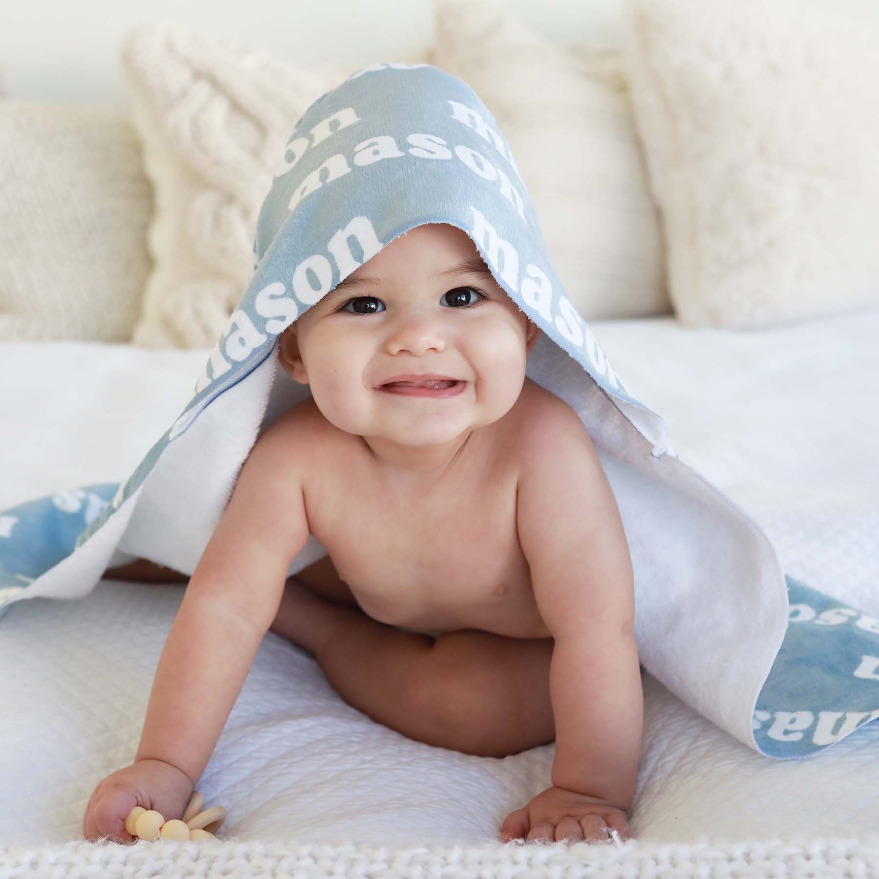 Personalized Baby Hooded Towel for Comfort & Unique | BBBlanket10