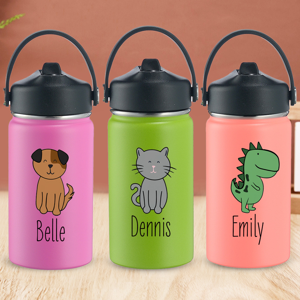Personalized BPA Free 12oz Stainless Steel Water Bottle | YouBottle95