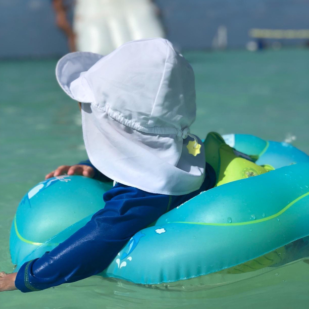 Personalized Kids UV Sun Hat with Neck Protection | CWBeach171