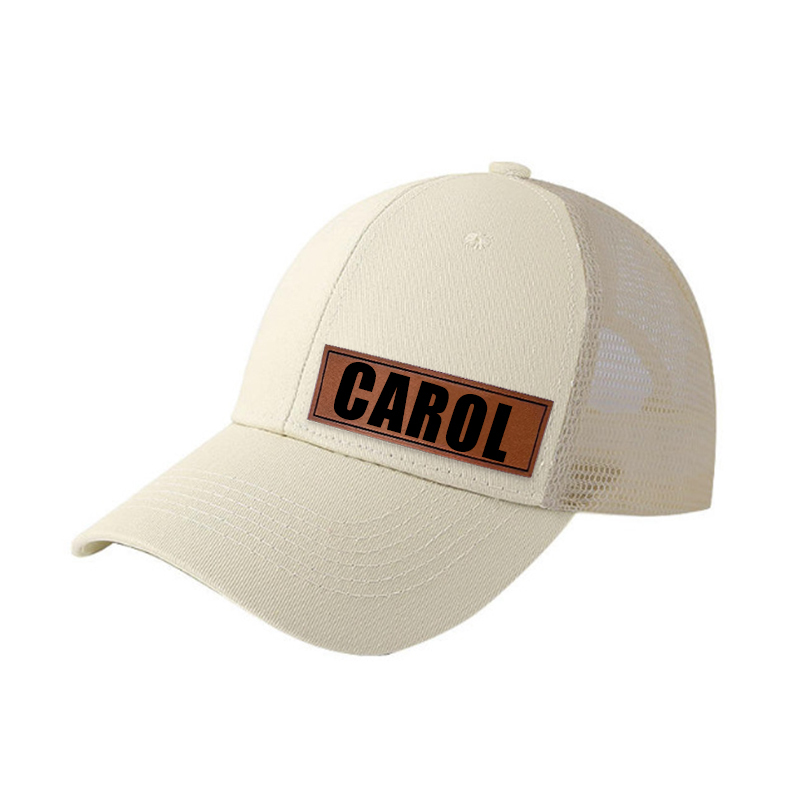 Personalized Color Leather Patch Hat for Comfort & Unique | CWBeach53