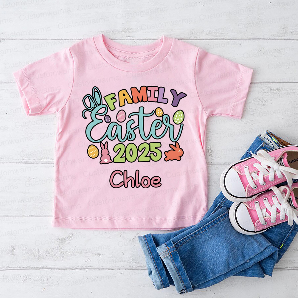 Personalized Family Happy Easter Matching Shirt | CWEaster65