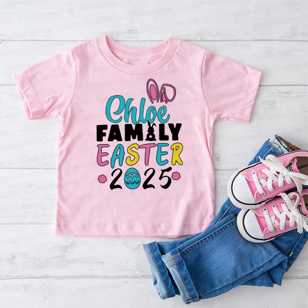Personalized Family Happy Easter Matching Shirt | CWEaster66