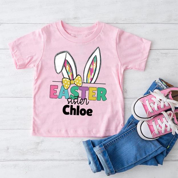 Personalized Family Happy Easter Matching Shirt | CWEaster67