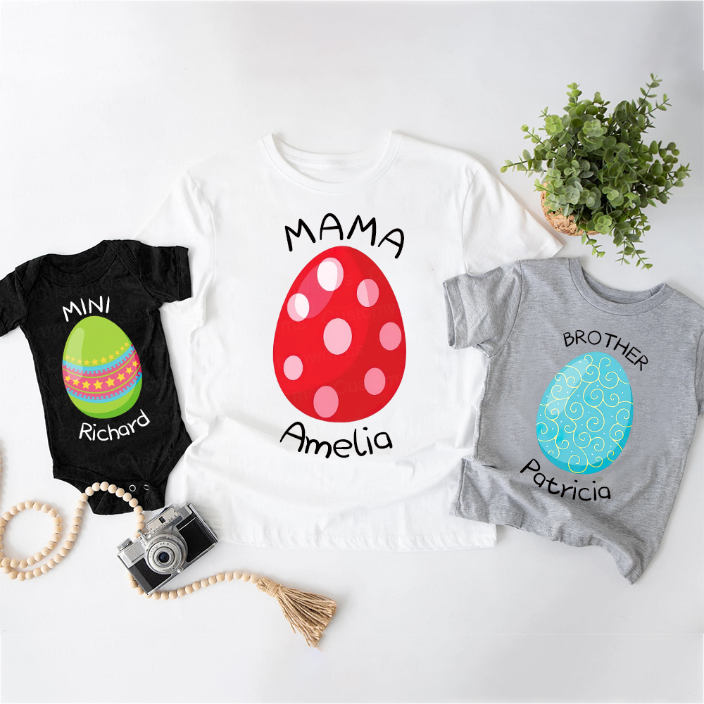 Personalized Family Happy Easter Matching Shirt | CWEaster74