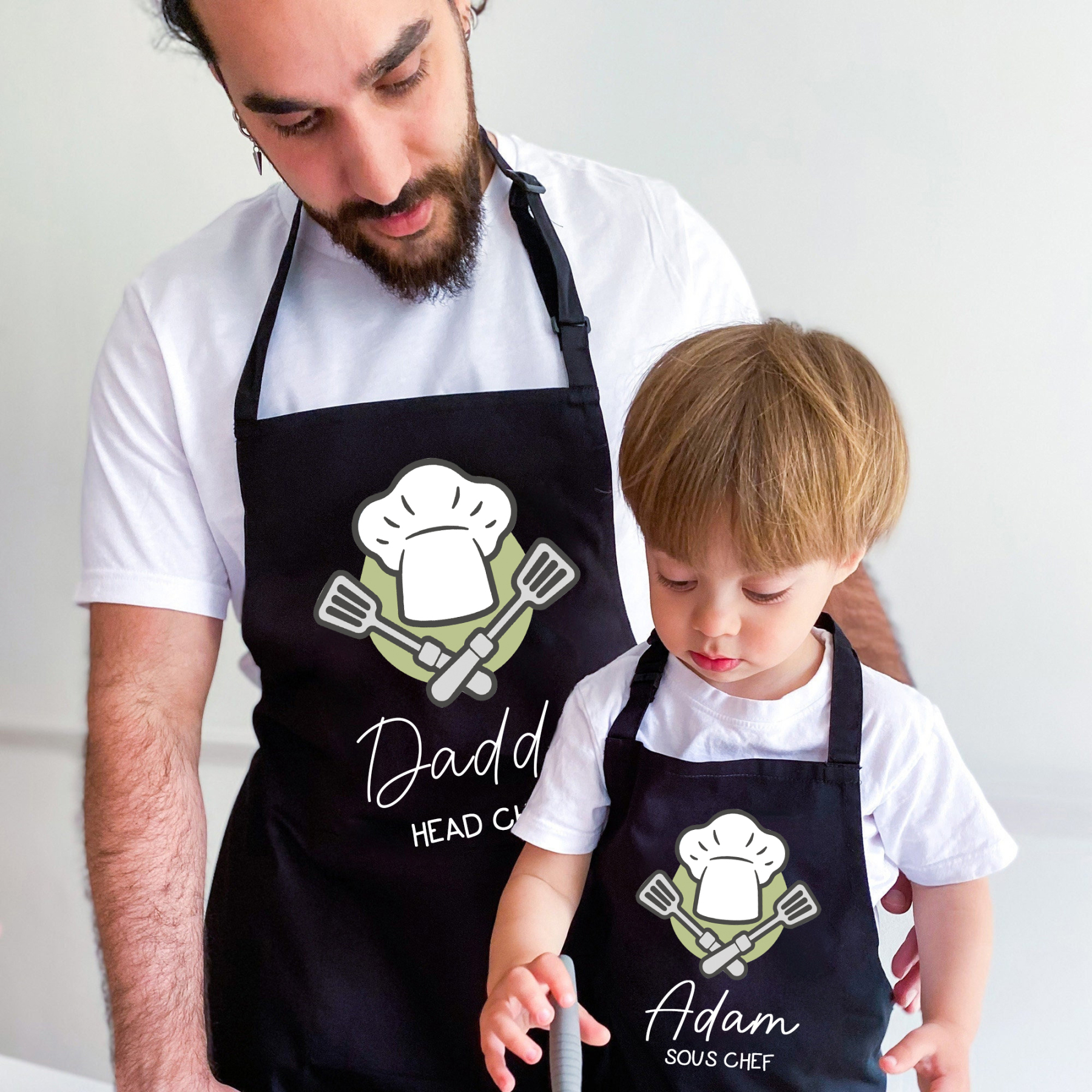 Personalised Multifunctional Waterproof Matching Family Apron | Apron45
