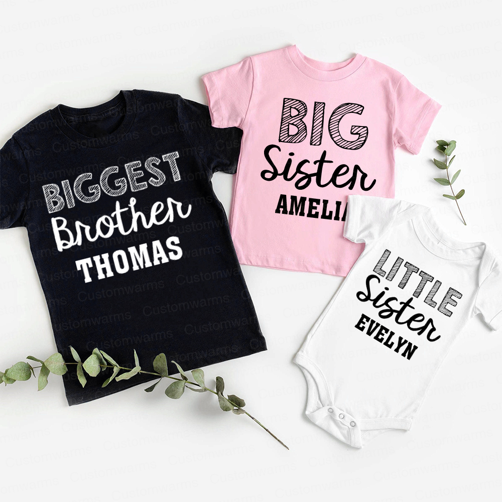 Personalized Matching Sibling Shirts | CWSibling02