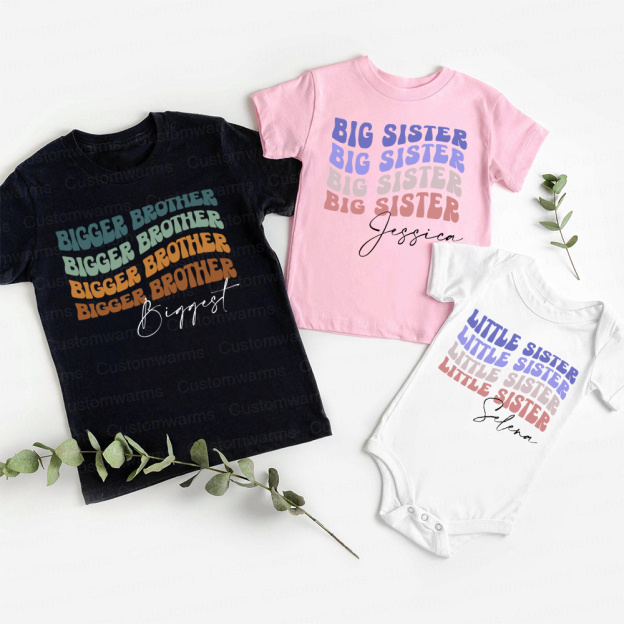 Personalized Matching Sibling Shirts | CWSibling24