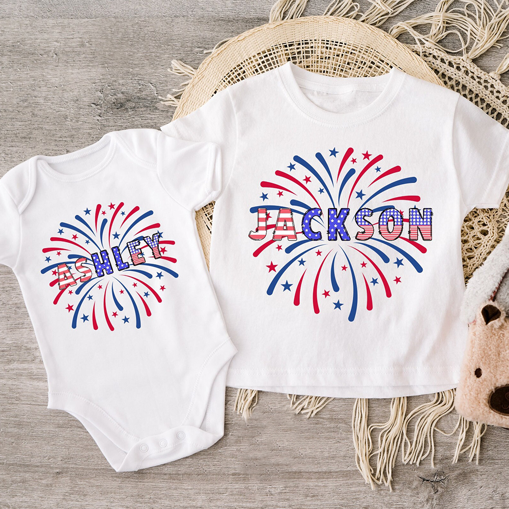 Personalized 4th of July Independence Day Shirts | CWBaby252