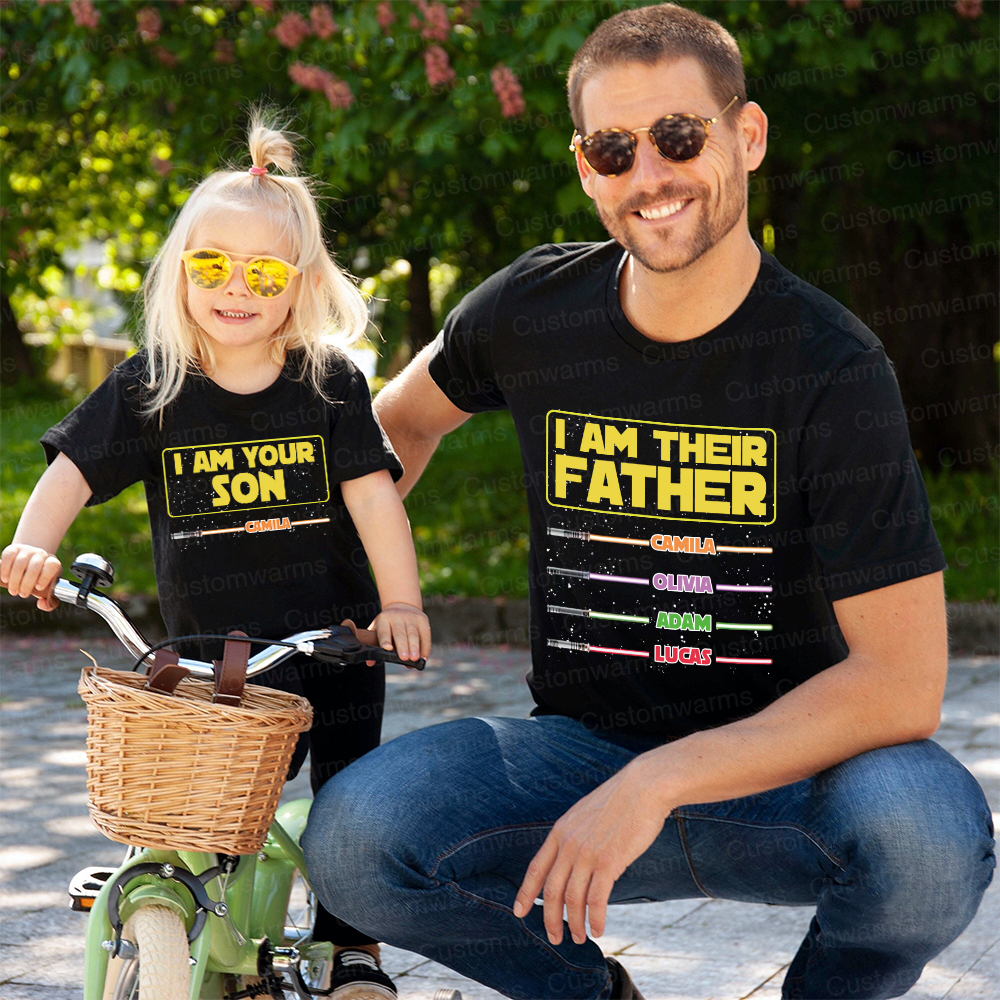 Personalized First Father's Day Daddy and Me Outfit | CWFamily107