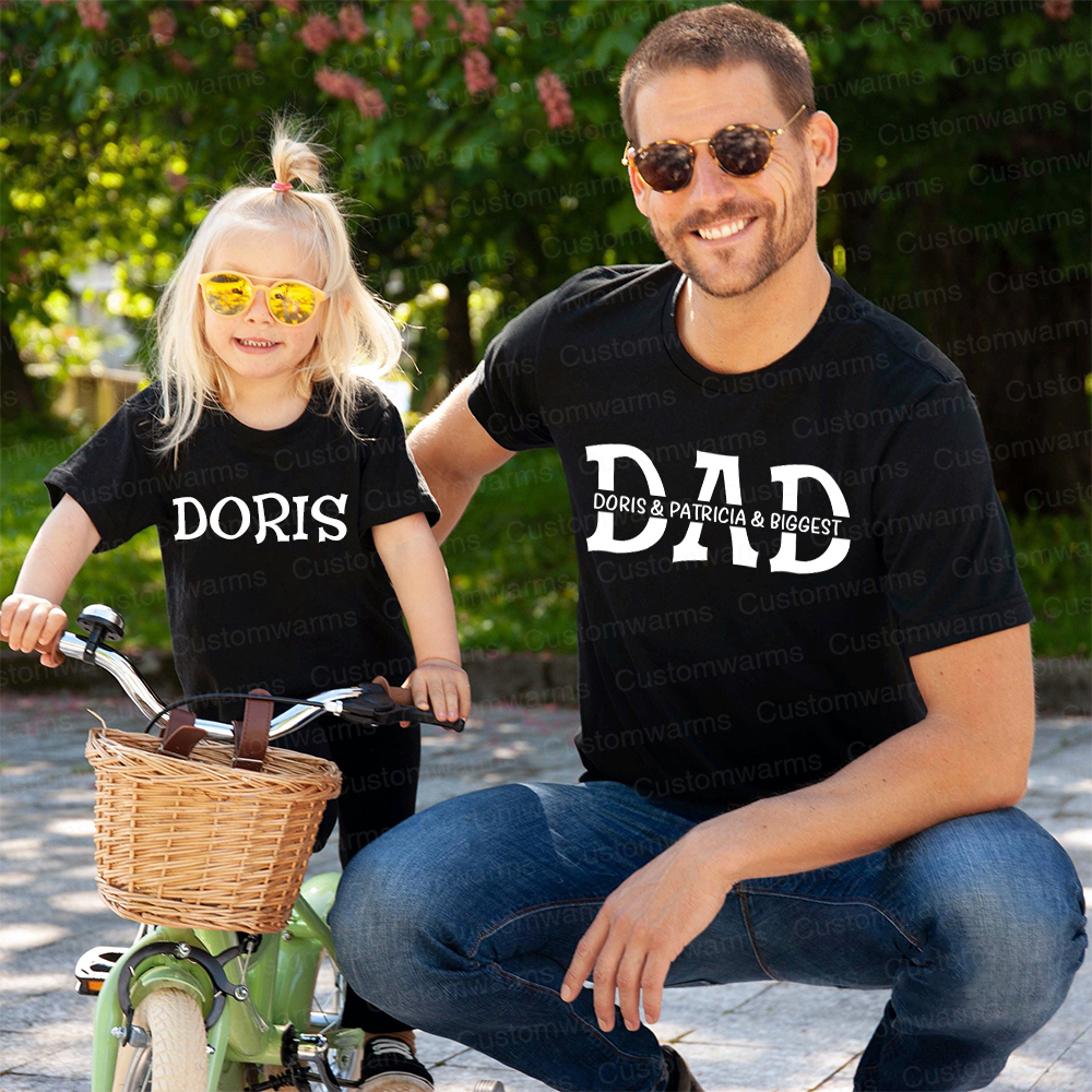 Personalized First Father's Day Daddy and Me Outfit | CWFamily108