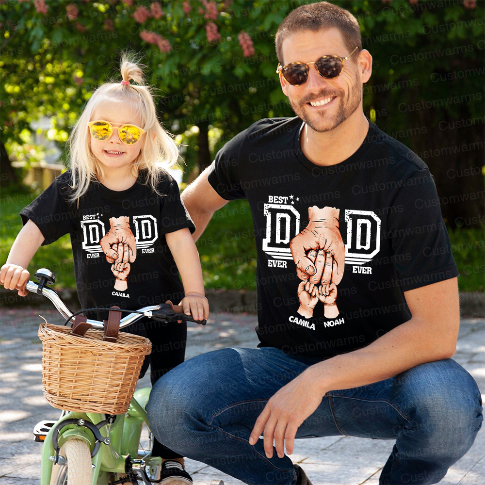 Personalized First Father's Day Daddy and Me Outfit | CWFamily109