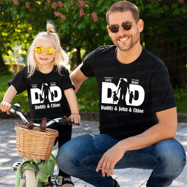 Personalized First Father's Day Daddy and Me Outfit | CWFamily114