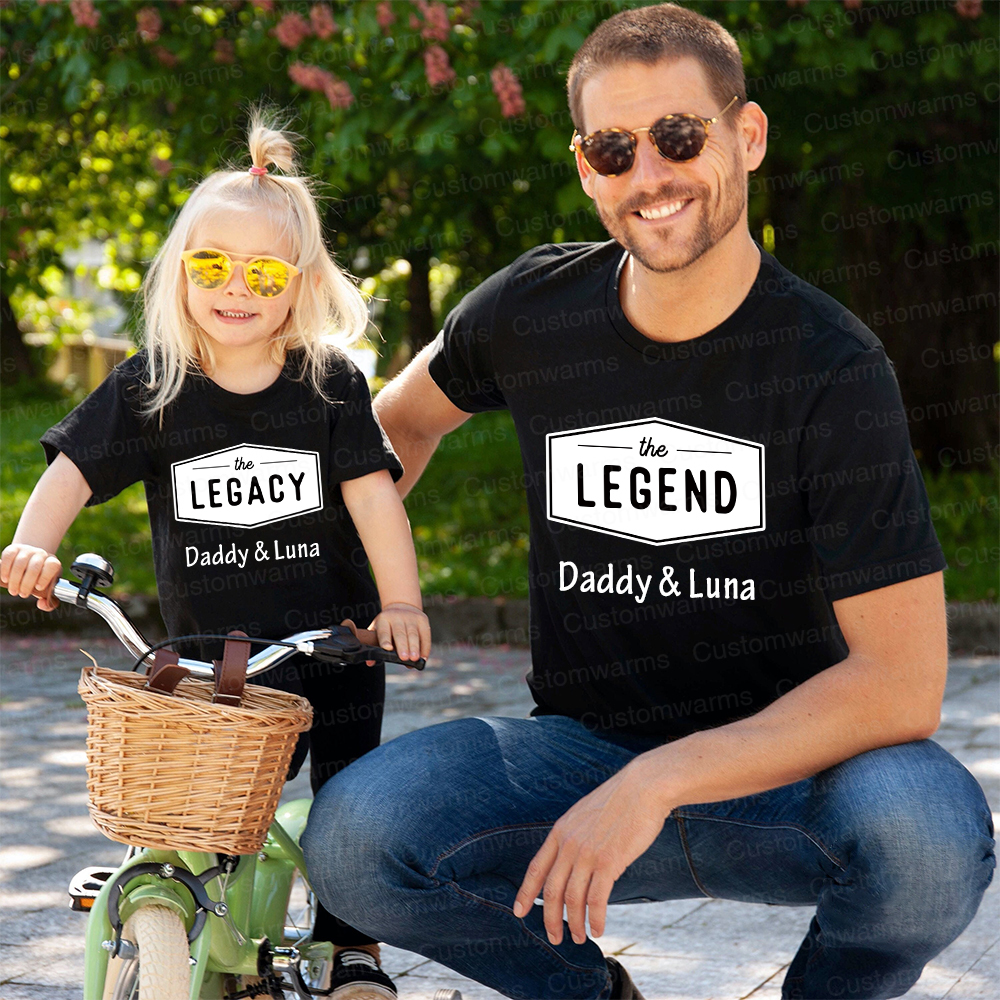 Personalized First Father's Day Daddy and Me Outfit | CWFamily116