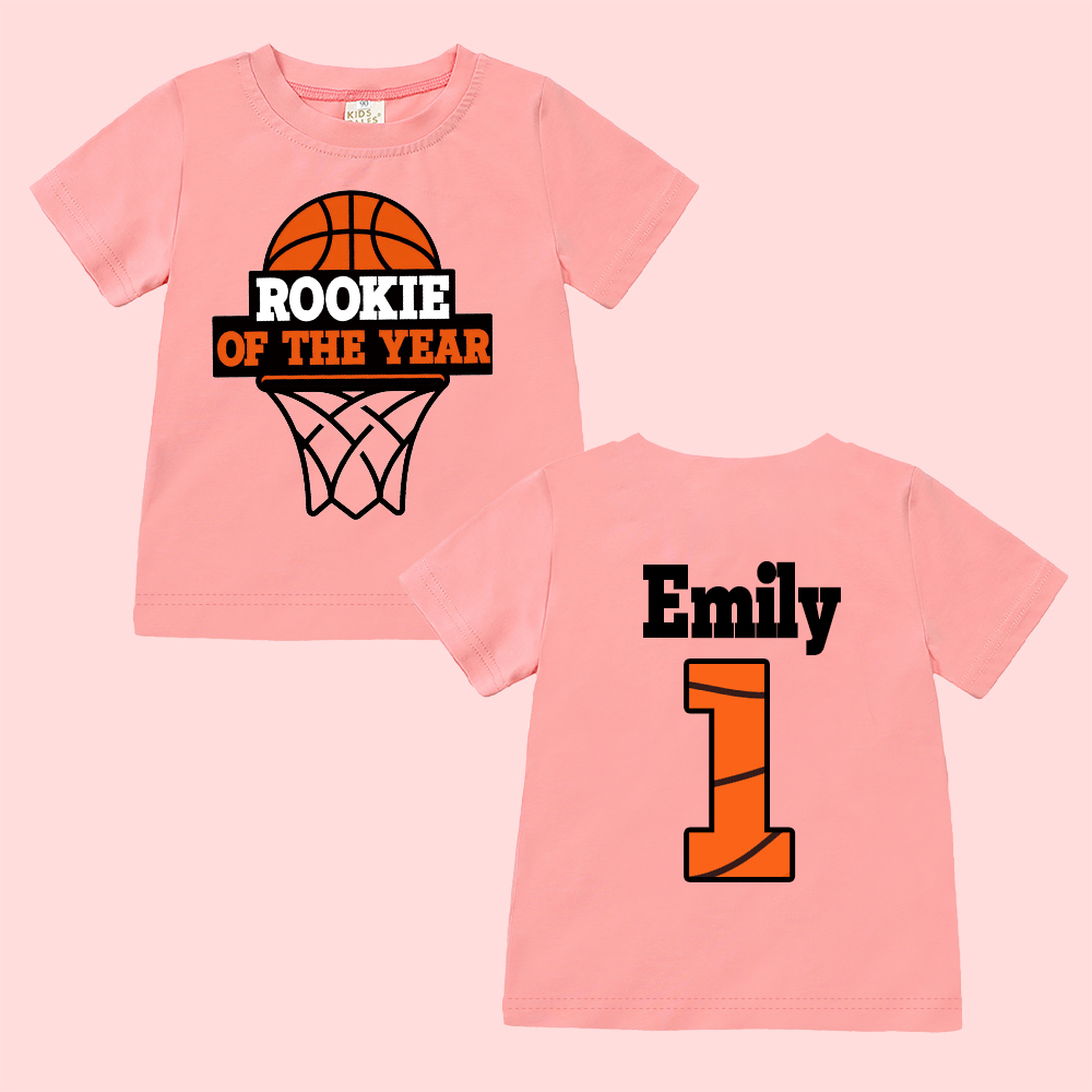 Personalized Basketball Rookie Of The Year Birthday T-Shirt | inBirth03