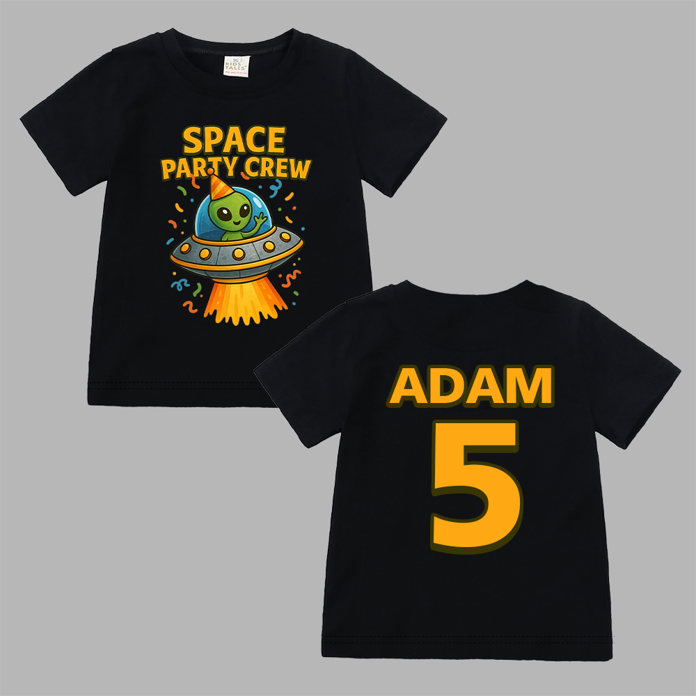 Personalized Space Party Birthday T-Shirt | inBirth33