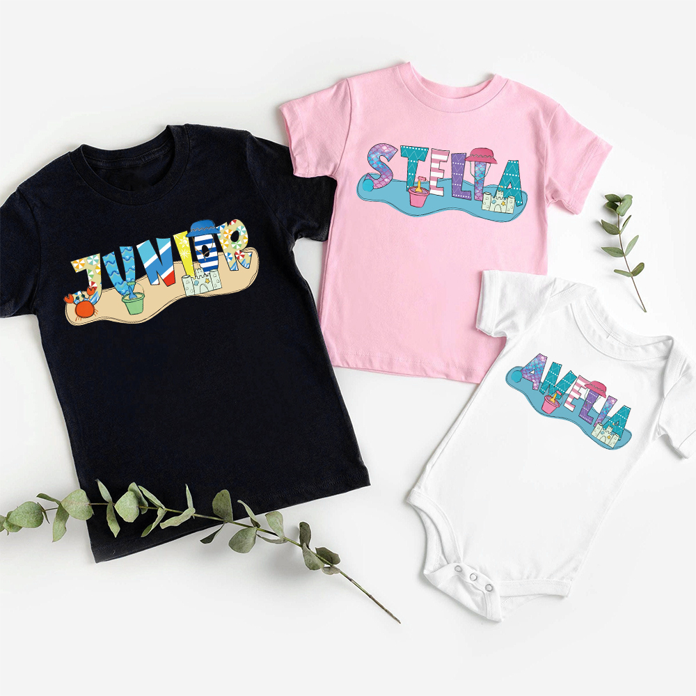 Personalized Baby Summer Beach Style Shirts | CWBaby200