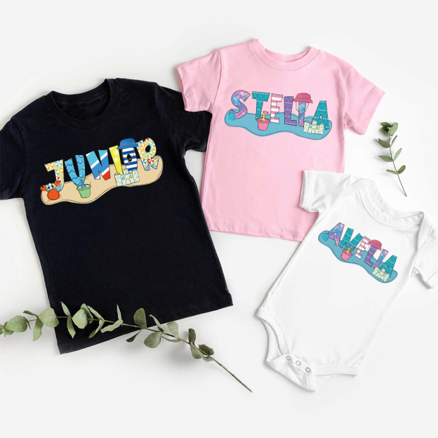 Personalized Baby Summer Beach Style Shirts | CWBaby200
