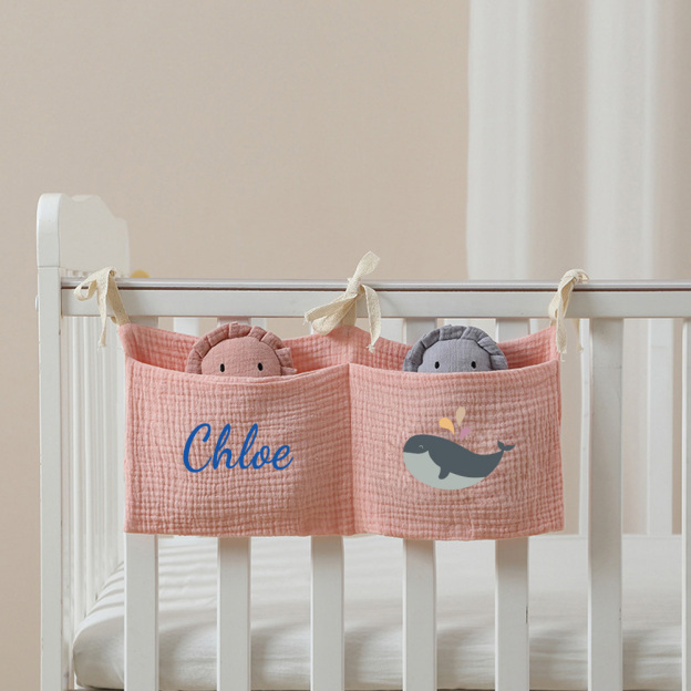 Personalized Baby Bed Pocket Accessories & Diapers Storage | CWBaby5801