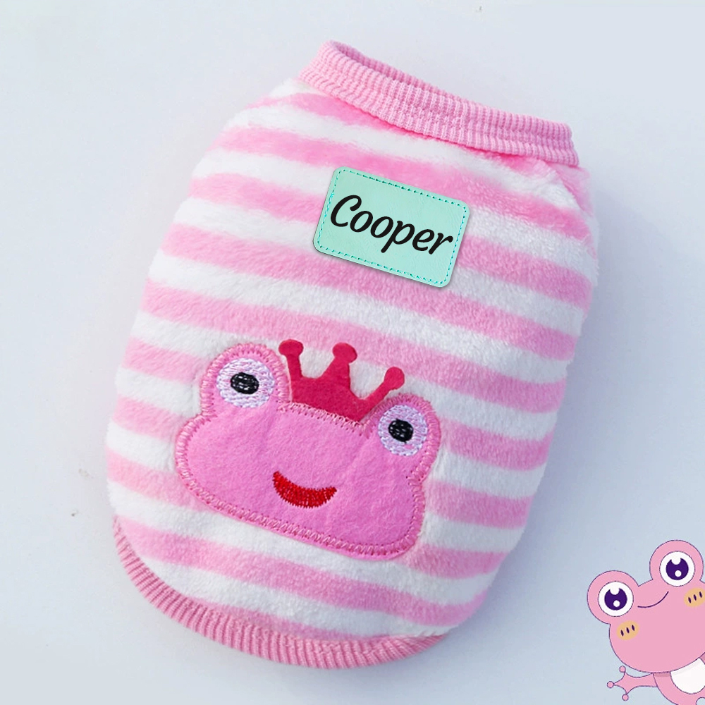 Personalized Cute Pet Soft Plush Fleece Vest | BKPet194