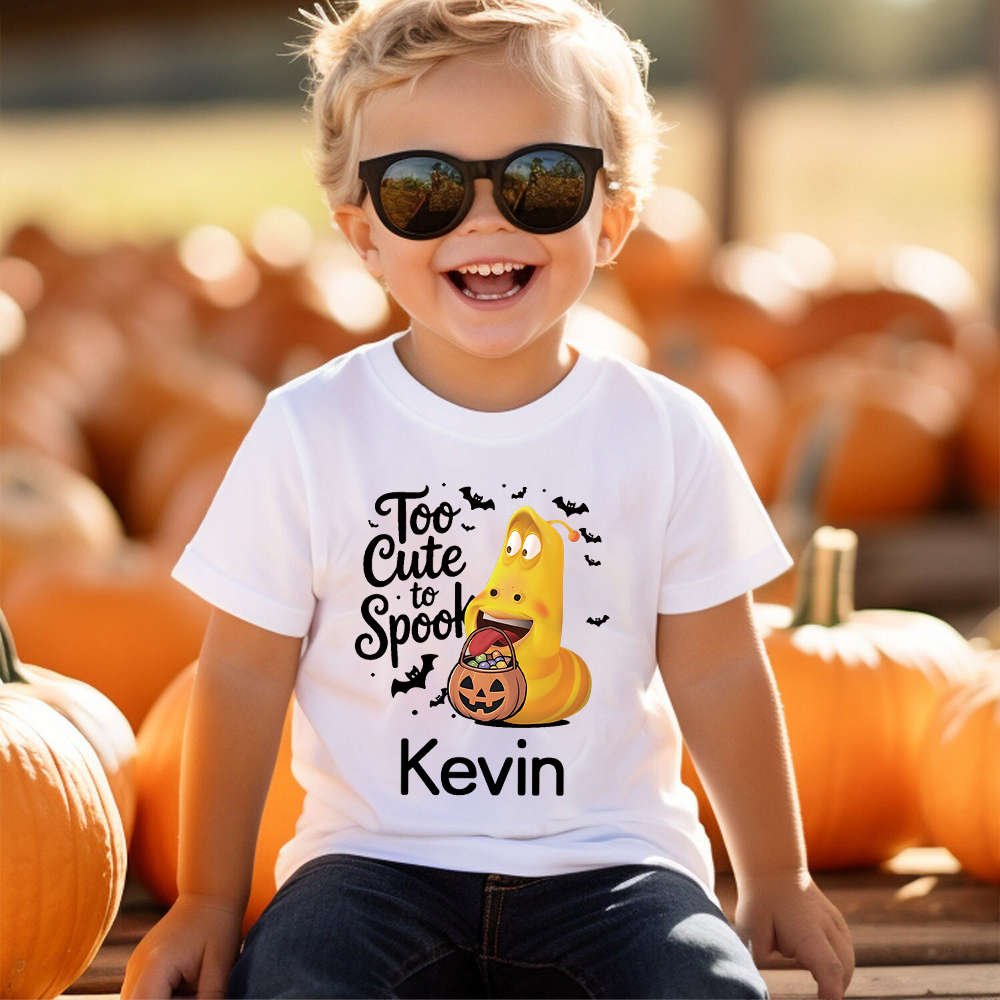 Personalized Larva's Halloween Funny Kid Shirt | Larva06