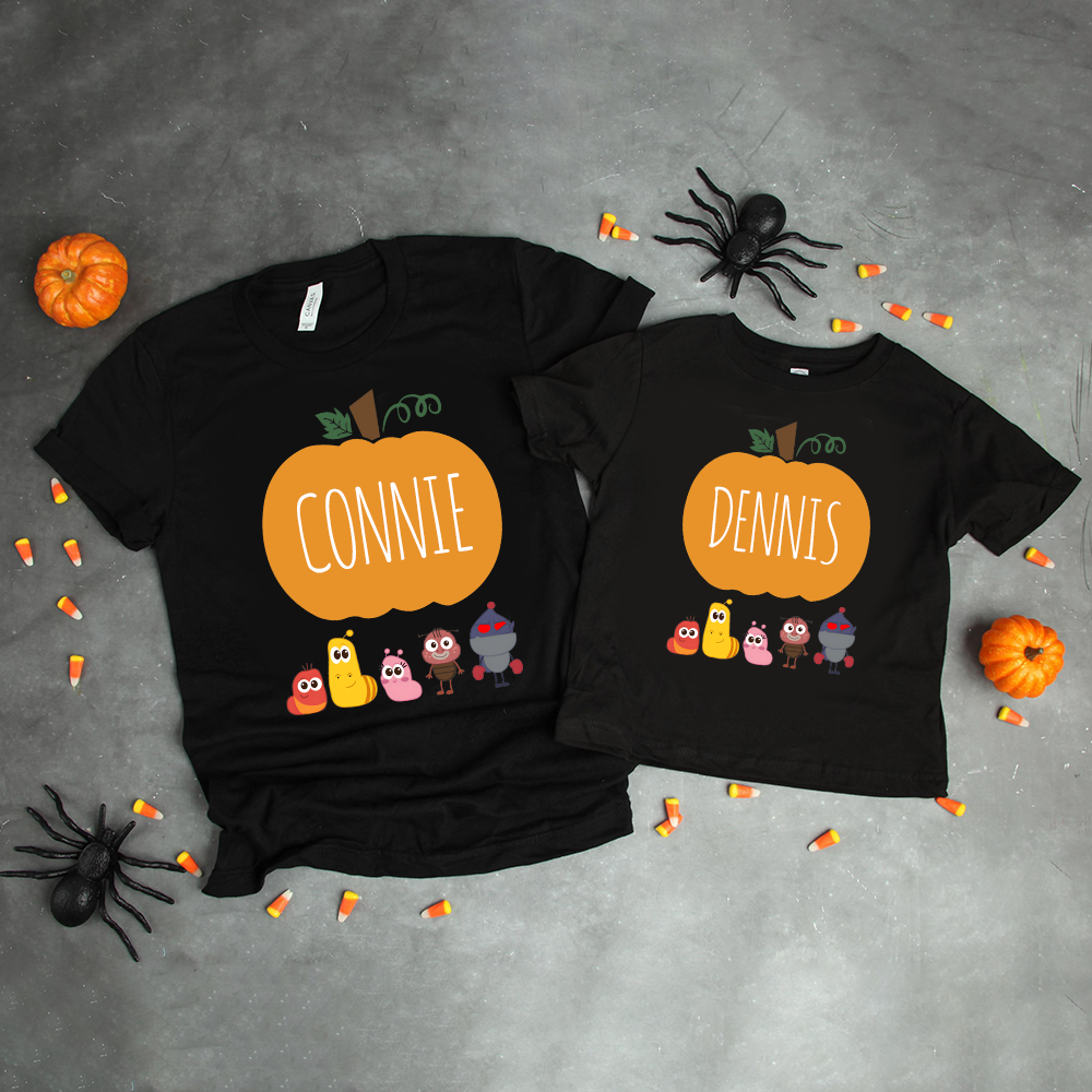 Personalized Larva's Halloween Funny Kid Shirt | Larva19