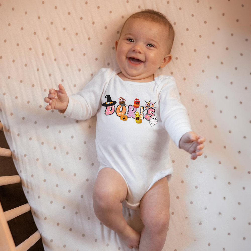 Personalized Larva's Halloween Funny Baby Romper | Larva15