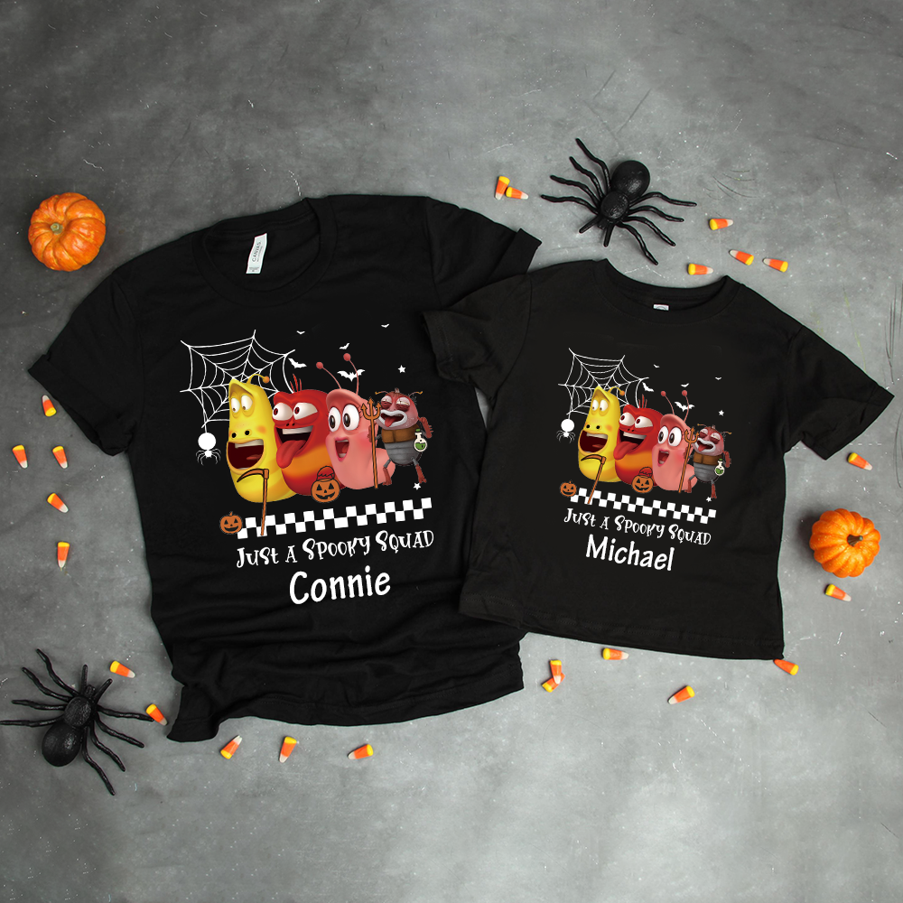 Personalized Larva's Halloween Funny Kid Shirt | Larva10