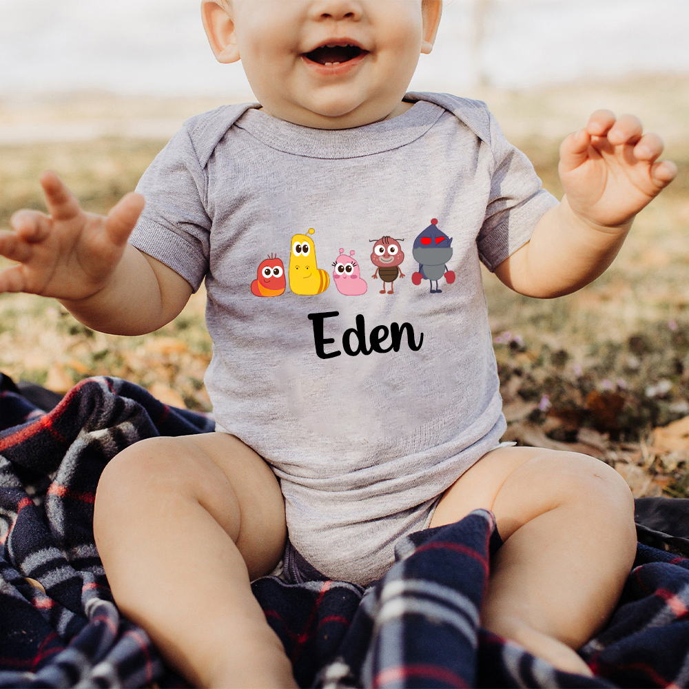 Personalized Larva's Funny Baby Romper | Larva21