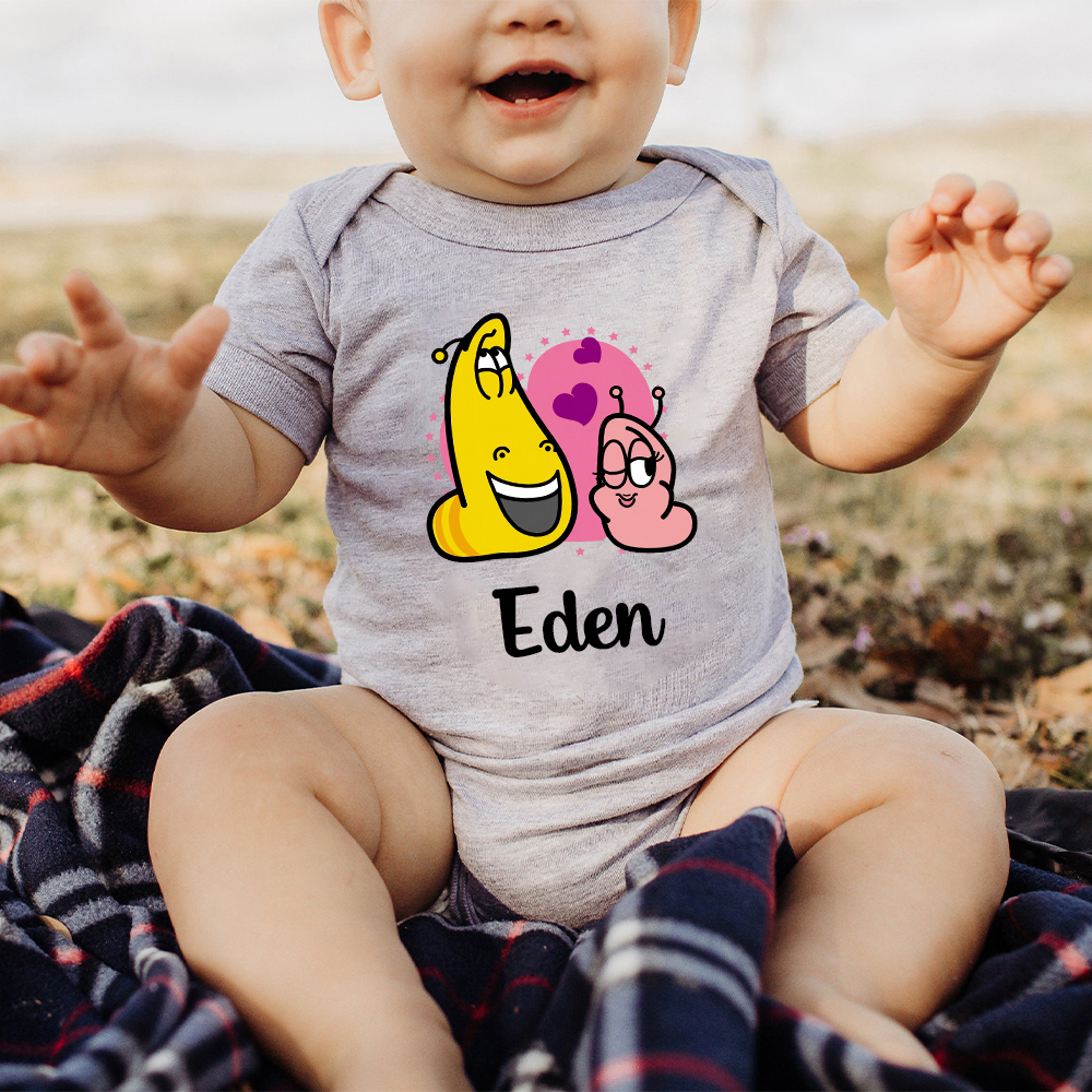 Personalized Larva's Funny Baby Romper | Larva22