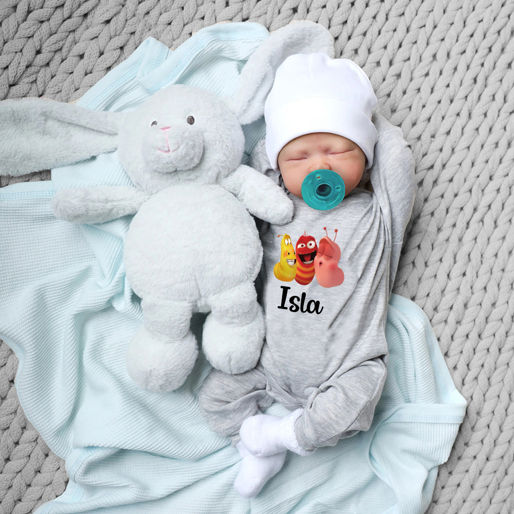 Personalized Larva's Funny Baby Romper | Larva27